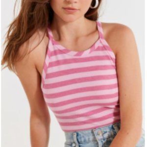 Urban Renewal Remnants High-Neck Striped Tank Top